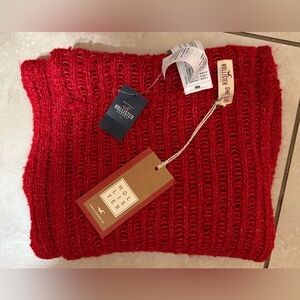 Hollister Vibrant Red Scarf perfect for Christmas